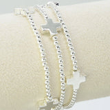 3 Piece Cross Beaded Bracelet Set