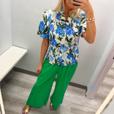 Blue Florals Top