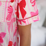 Bow Romance Ruffle Pajama Set