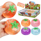 Tomato Fruit Glittery Maltose Putty Squishy Toy