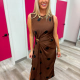 Champagne Moment Midi Dress Polka Dot