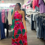Tropic Like It's Hot Pleated Dress