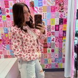 Rose Quilted Ruffle Jacket