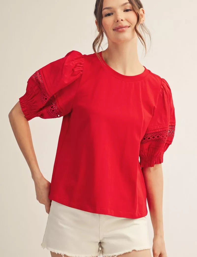 The Everly Puff Sleeve Top