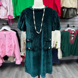 True Elegance Velvet Braid Dress