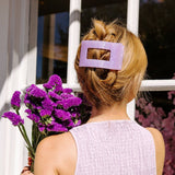 Flat Rectangle Hair Clip | Large | Lavender Mist