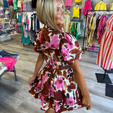 Blushing Brushstrokes Dress