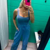 Acid Wash Jumpsuit