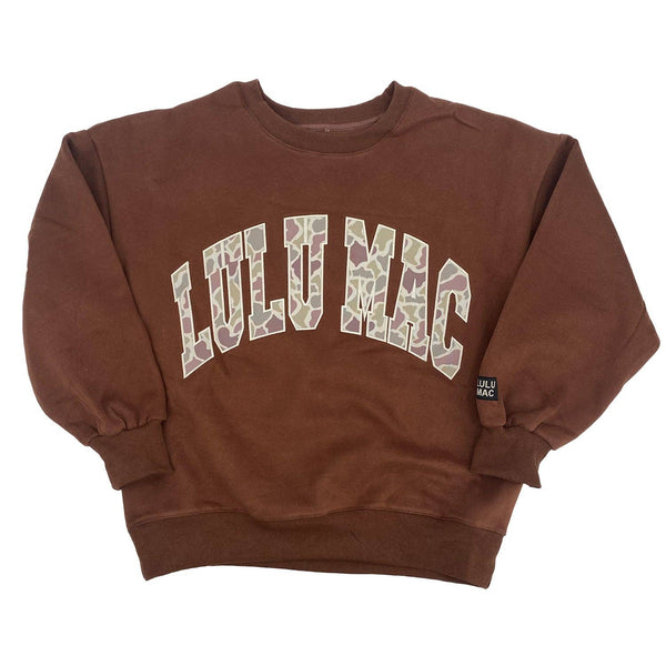 Camo Sweatshirt Brown | LULU MAC