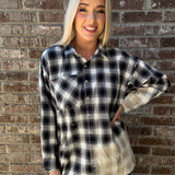 Bleached Plaid Flannel