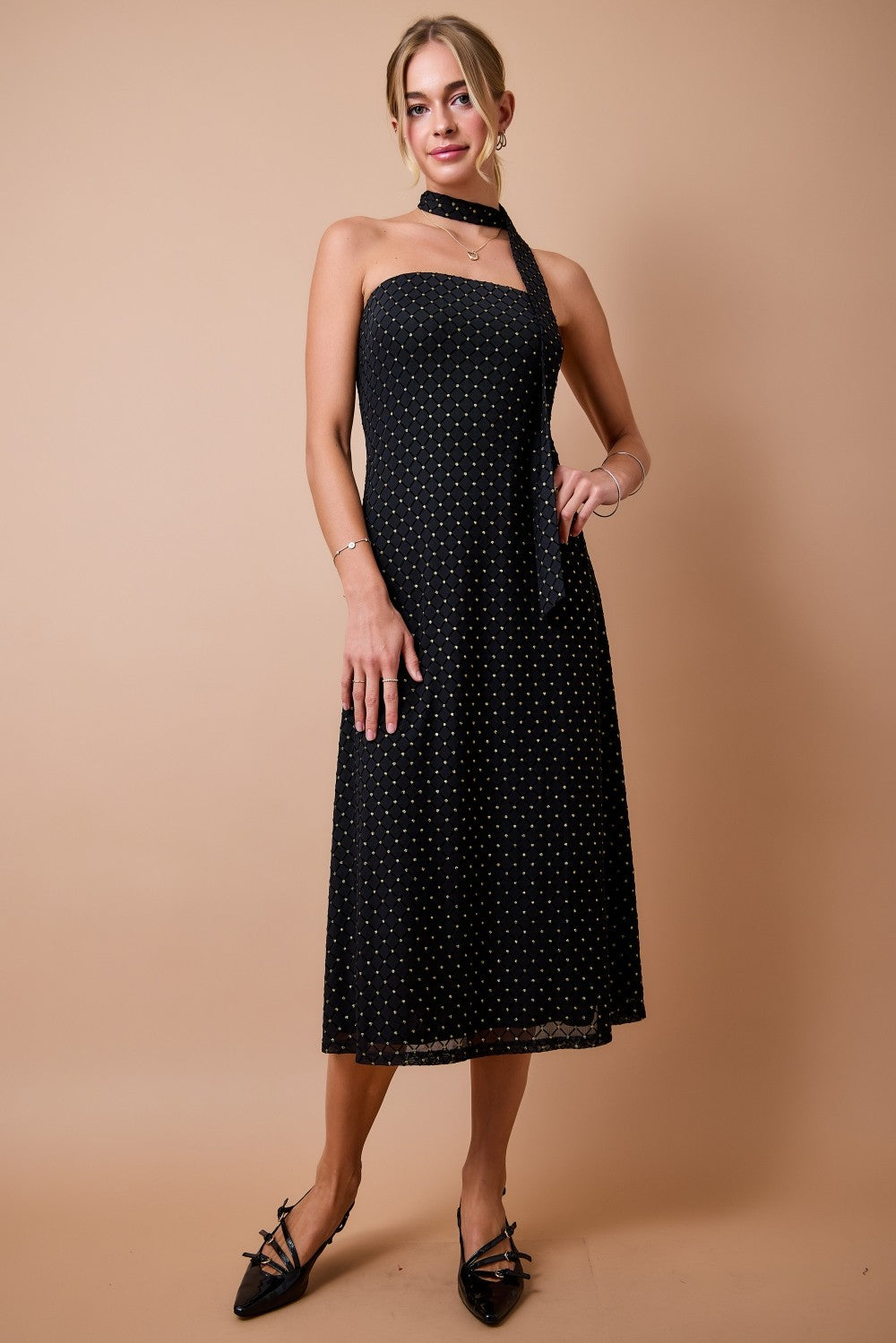 The Midnight Muse Midi Dress