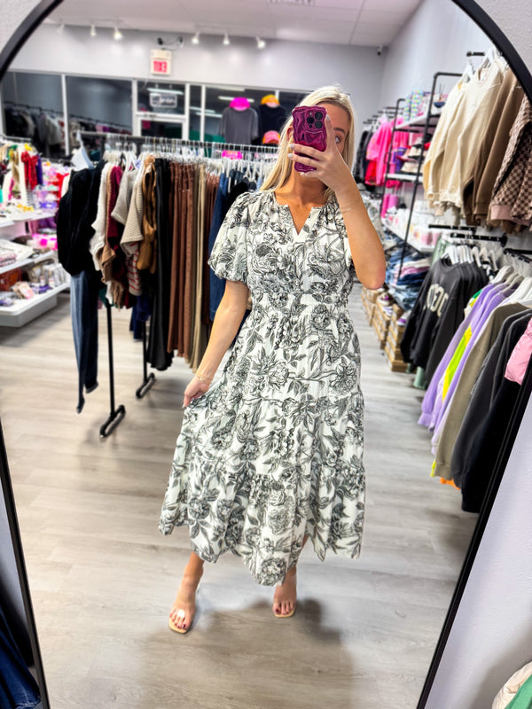 Be Mine Floral Maxi Dress