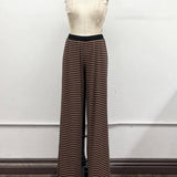 Striped Mock Neck Henley Lounge Set