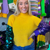 Parade All Day Sequin Sleeve Sweater | Final Sale