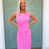 Champagne Moment Midi Dress | Pink
