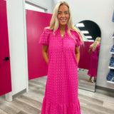 Sweet Escape Eyelete Mid Dress