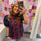 Lovely in Navy Top