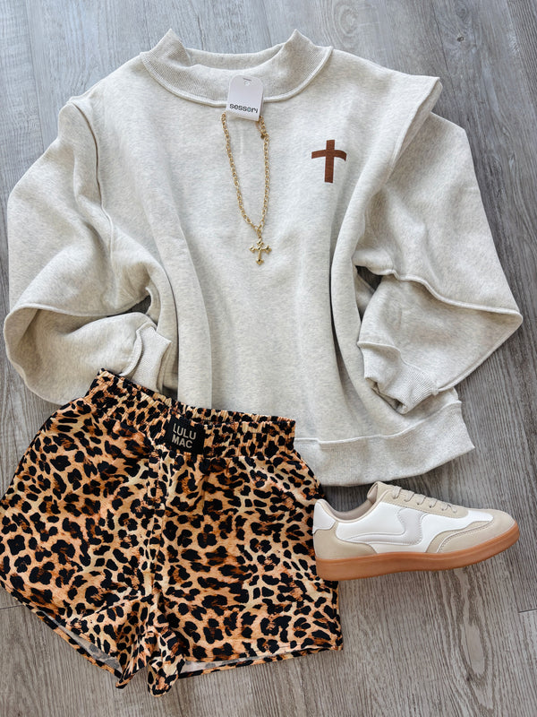 Jesus Saves Mock Neck Reversible