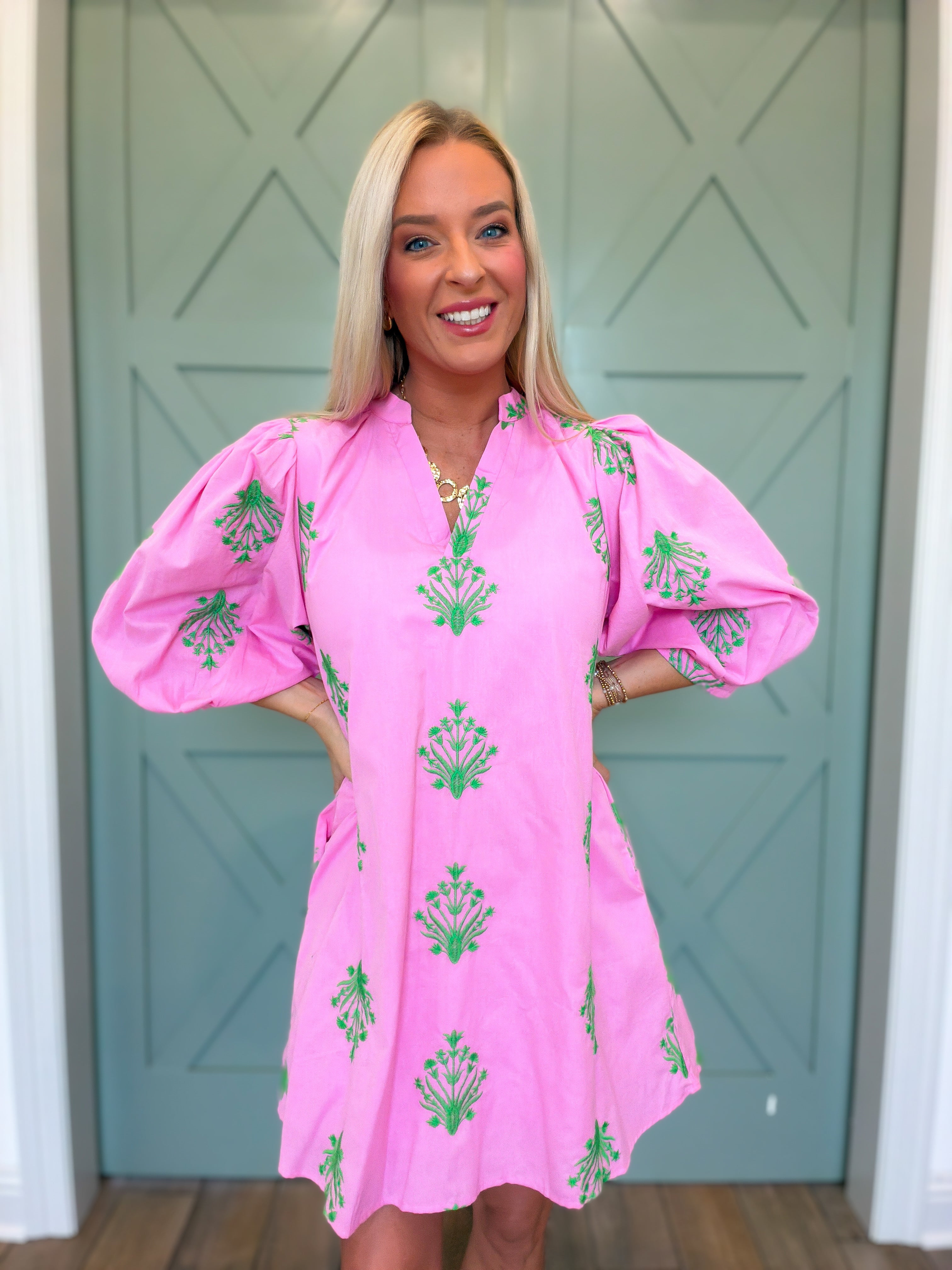 pink dress pick up in store JENNA CUTOUT DRESS-B.PINK L