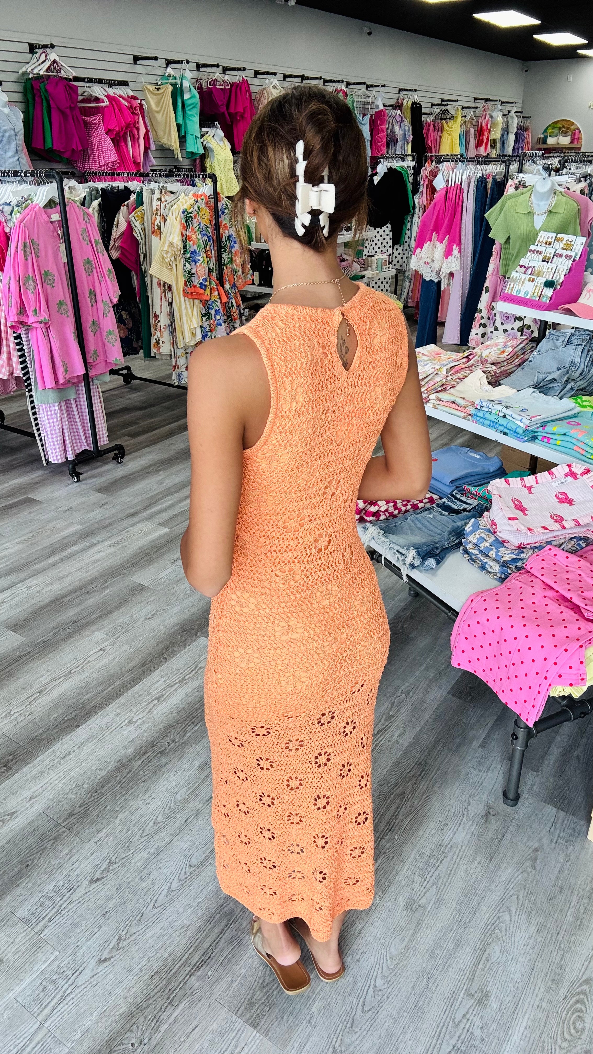 Here for the Sunset Crochet Maxi Dress – Savage Roots Boutique