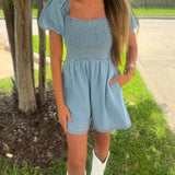 Denim Romper