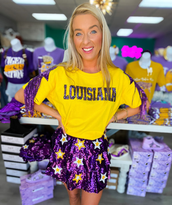 Star Sequin Gameday Skirt