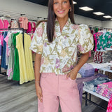 Muted Florals Top