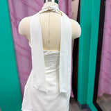 White Halter Dress White