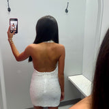 All Eyes on Me Pearl Cowl Neck Dress