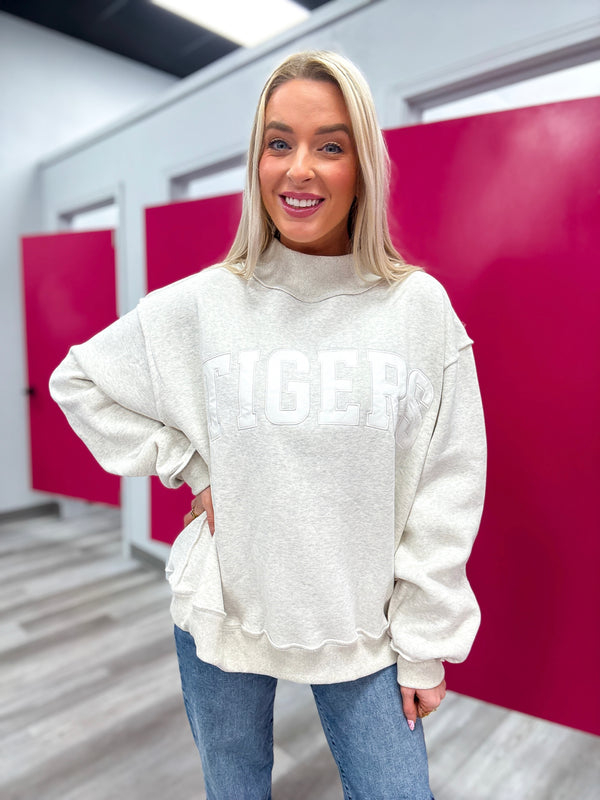 Tigers Gray  Mockneck