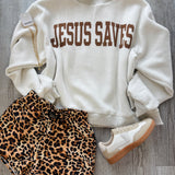 Jesus Saves Mock Neck Reversible