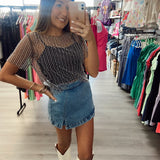 Mini Denim Skort -Medium Denim | BEST SELLER