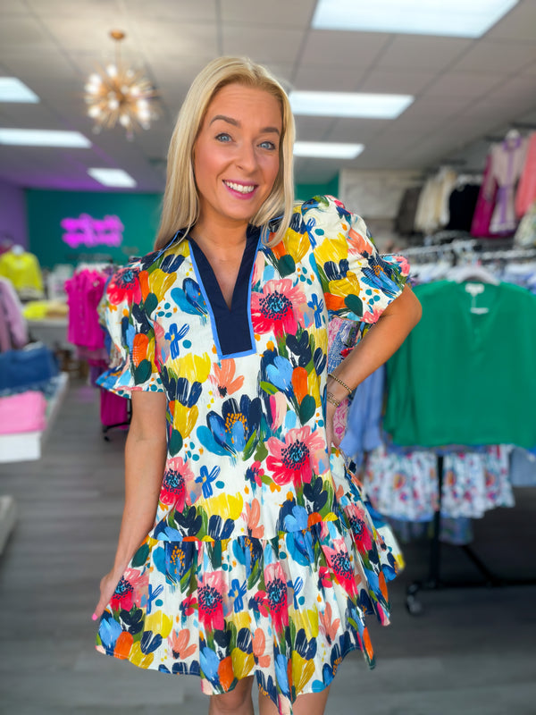 The Paint The Town Floral Dress | Regular and Plus