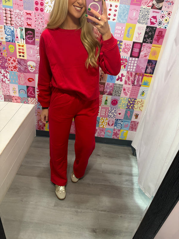 Savage Deals | Fleece Raglan Sleeve Pullover & Sweatpants Set