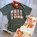 Fall Plaid Graphic Tee