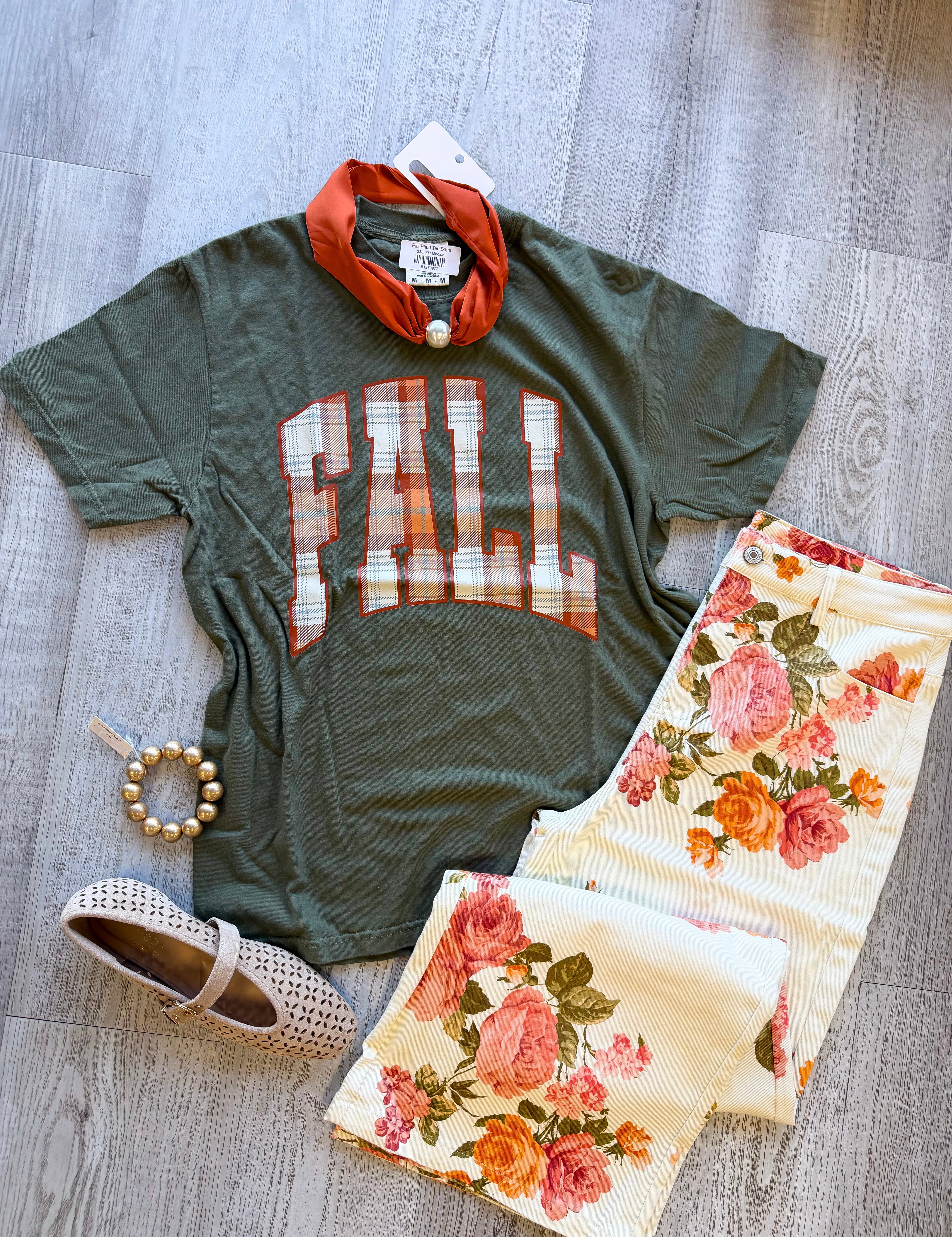 Fall Plaid Graphic Tee