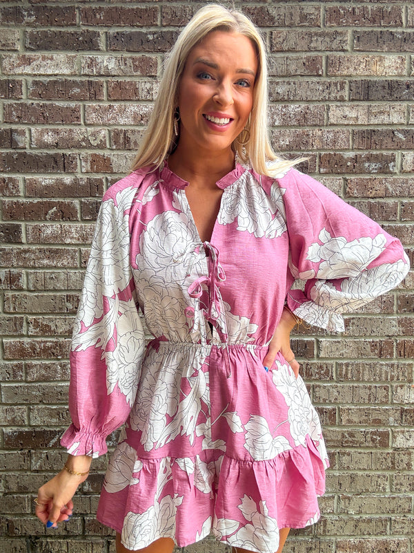 The Beauty In It Romper Pink