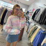 Rainbow Frill Sweater