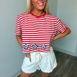Be the Star Red White Blue Top
