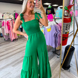 Lively In Green Jumpsuit