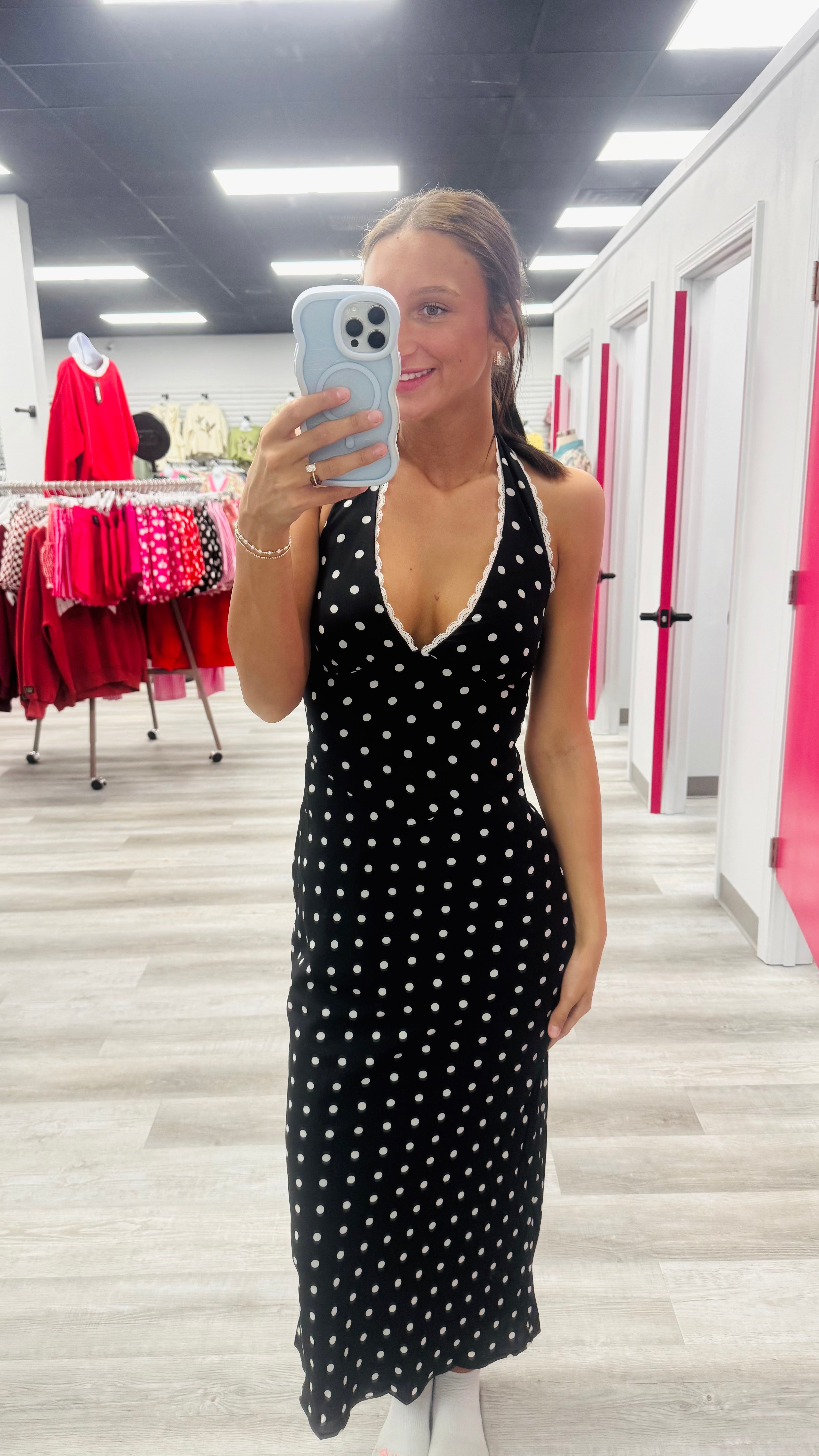 Polka Perfection Maxi Dress