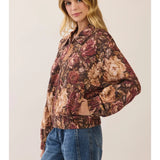 Vintage Romance Floral Bomber Jacket