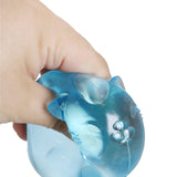 Chubby Kitty Cat Clear Maltose Putty Filled Squishy Toy