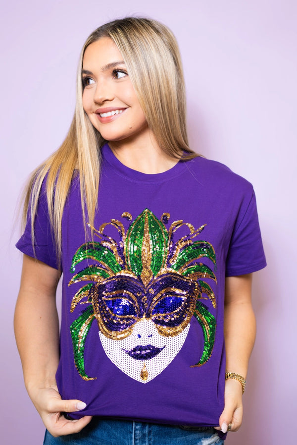 Mardi Gras Mask | Women's Sequin Design