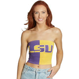 Lsu Two Tone Tube Top