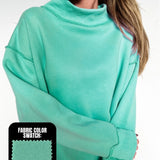 Color Me Comfy Mock Neck Sweatshirt