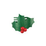 Glitter Holly Leaves | Flat Hair Clip