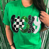 Lucky Saint Patrick’S Day Embroidered Short Sleeve