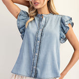 Blue Skies Chambray Blouse