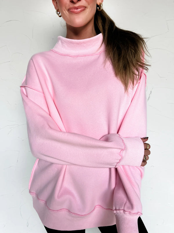 Color Me Comfy Mock Neck Sweatshirt